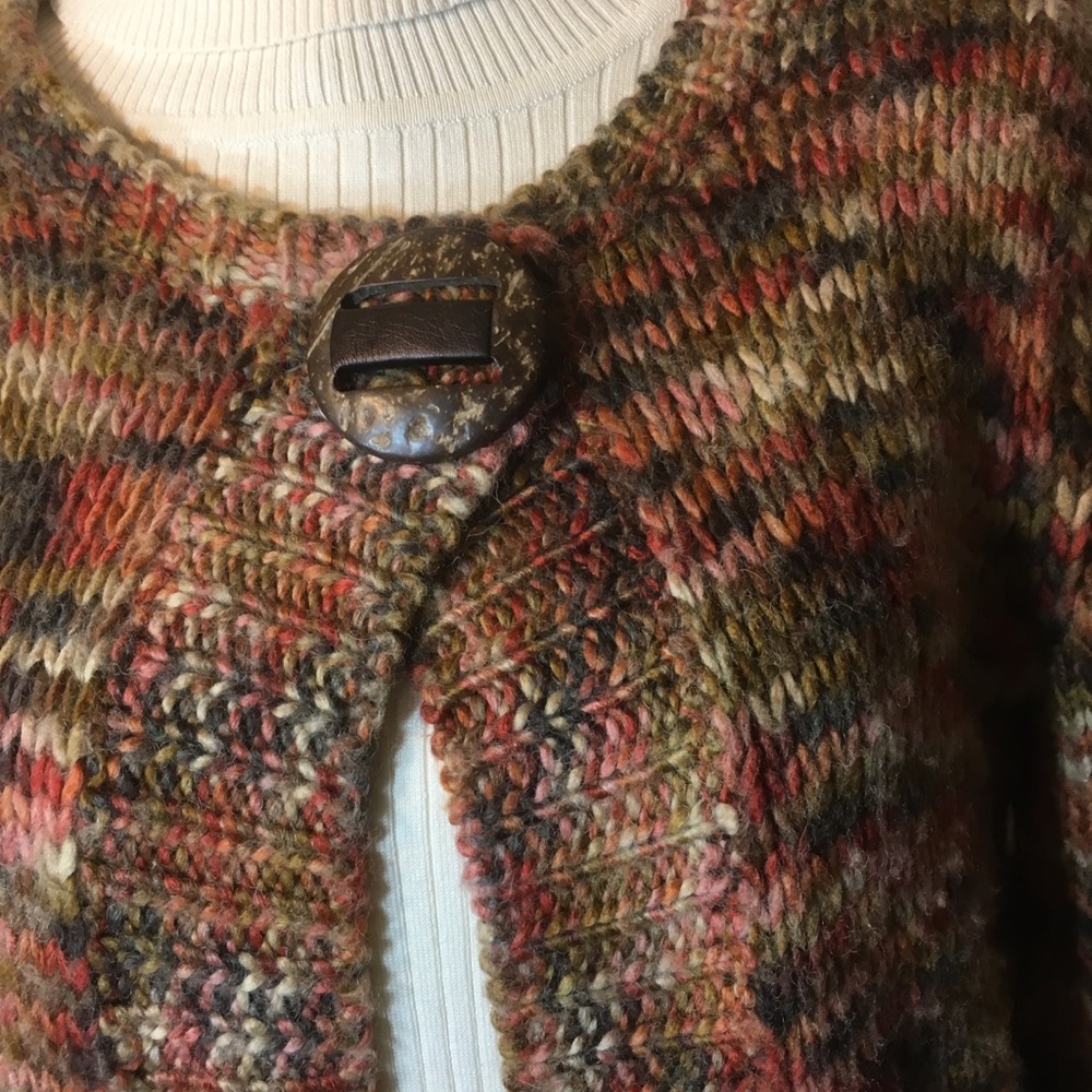 Ruby Road, Medium, Top Snap Big Button Sweater - image 4